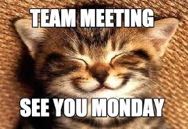 Also if you reblog you must also send other people memes who reblog this as. Meme Creator Funny Team Meeting See You Monday Meme Generator At Memecreator Org