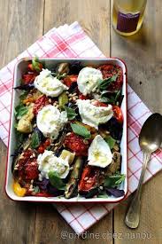 Aubergines Poivrons Courgettes Burrata Basilic Recettes De Cuisine Legumes D Ete Au Four Cuisine