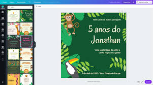 Escolha Um Convite De Safari Para Editar E Imprimir Canva Faca um convite impossivel de recusar. convite de safari para editar