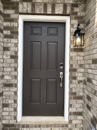 Standard 6 Panel Front Door Painted Sw7505 Manor House Exterior Door Colors Painted Front Doors Front Door