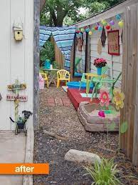 Before After Olivia S Kid Friendly Patio Play Area Backyard Backyard Play Backyard For Kids