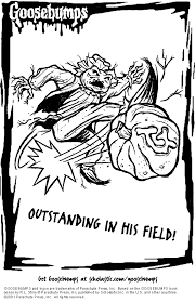 Scarecrow Printable Coloring Books Coloring Pages Goosebumps