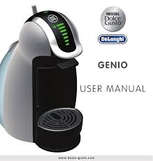 Dolce gusto melody 3 edg 420.w; Dolce Gusto Genio Genio 2 Owner S Manual Manualzz