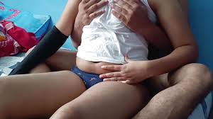 Mallu step sis boobs press nipple press and rubbing by step brother while  her husband not her home, step sis boobs press fun | xHamster