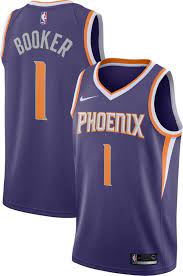 Browse phoenix suns jerseys, shirts and suns clothing. Nike Men S Phoenix Suns Devin Booker 1 Purple Dri Fit Swingman Jersey Dick S Sporting Goods