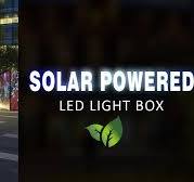 Outdoor Solar Power Street Led Advertising Light Box Rectangle Sign Board  Solar Lightbox
