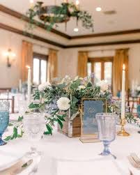 Romantic Dusty Blue March Wedding Color Ideas Blue Wedding Decorations Blue Wedding Centerpieces Blue Wedding Flowers