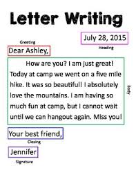 Reading Letter Writing Anchor Charts