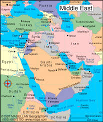 Map Of The Middle East With Facts Statistics And History