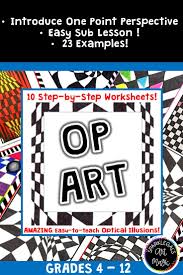 10 Optical Illusions 10 Printable Op Art Worksheets And 23 Examples In 2020 Op Art Optical Illusions Printable Op Art