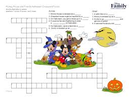Save money, don't buy crossword games, just print them free here. Disney Mickey Mouse Halloween Crossword Puzzle Halloween The Walt Disney Company