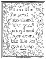 For example, on day 1 of lent, your child woul Coloring Pages For Kids By Mr Adron Lent Day 40 Print And Color Page With John 10 11 Bible Verse