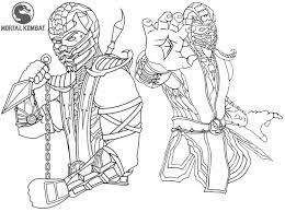 980 x 1500 jpeg 125 кб. Pin On Mortal Kombat Coloring Pages