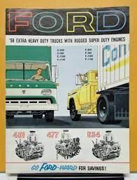 1959 Ford Truck C F 850 950 1000 1100 Extra Heavy Duty Sales Brochure Ebay Motors Parts Accessories Manuals L Ford Truck Trucks Sales Brochures