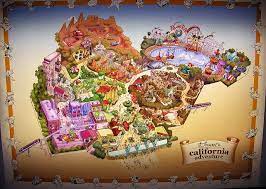 New Disney S California Adventure Map Disney California Adventure Disneyland California Adventure