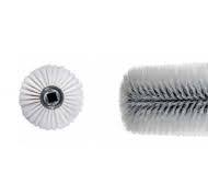 Brosse centrale de balayeuse de rue, blanche, filaments ...