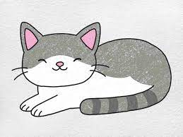 Fat Cat Drawing - Helloartsy