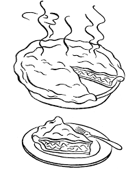 The pie is a sweet flour product which is baked of fancy sweet pastry, biscuit, etc. Thanksgiving Dinner Coloring Page Sheets Apple Pie With Heart Coloring Library