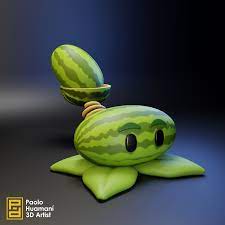 STL file Melon-pult Plants VS Zombies 🎨・3D printable model to  download・Cults