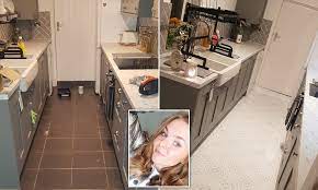 This is a chart to show the publishing history of editions of works about this subject. Woman Quoted 1 000 For New Kitchen Floor Revamps It Herself For 100 Daily Mail Online