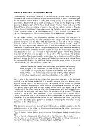 In part, it is a physical matter; Nigeria Position Paper On The Military