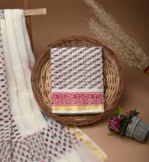 Shop Blue Cotton Embroidered Salwar Suit Online