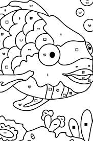 If your child loves interacting. Rainbow Fish Coloring Page Print Fo Free