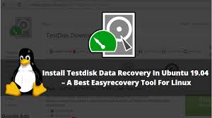 Install Testdisk Data Recovery In Ubuntu 19 04 Testdisk Is A Open Source Easyrecovery Application Used To Recover Corrupted Da In 2020 Data Recovery Data Installation