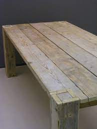 tafel oud steigerhout l210xb100xh76cm poten door het blad jorg steigerhout nl tafels houten meubels meubels