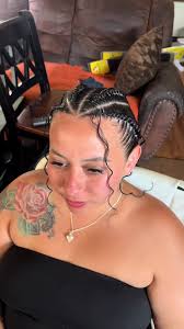 4 Curve Feed in Braids Black Girl