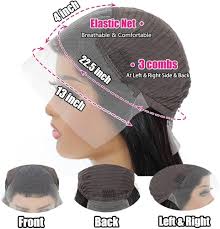 Manorshen 13x4 Lace Front Deep Wave Human Hair Wigs Glueless Brazilian  Virgin Hair Pre Plucked Transparent Lace Front Wigs For Black Women With  Baby Hair: Buy Online at Best Price in UAE -