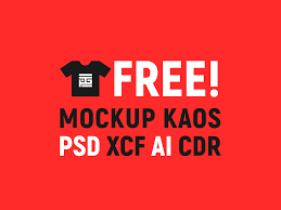 Download Download Free Mockup Desain Kaos Psd Xcf Ai Cdr Phobiagrafis
