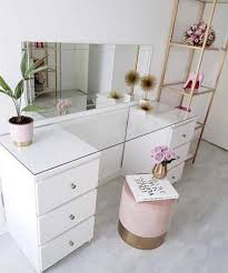 33 Ideas Craft Organization Ideas Small Space Desks For 2019 Built In Dressing Table Room Decor Beauty Room
