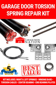 If you find yourself with a broken garage door cable, it's a good idea to leave your garage door alone until a professional arrives to fix the issue. Garage Door Torsion Springs Replacement Kit Garage Door Nation