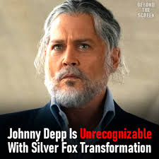 Johnny Depp just debuted a shocking new look for his upcoming film day  drinker! Fans are obsessed over his 'silver fox' transformation with many  calling it his biggest glow-up yet. What do