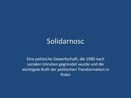 Letztere sorgten für einen skandal, da die songs schon von farian eingespielt waren ehe das duo gegründet wurde. Solidarnosc Eine Polnische Gewerkschaft Die 1980 Nach Sozialen Unruhen Gegrundet Wurde Und Die Wichtigste Kraft Der Politischen Transformation In Polen Ppt Herunterladen