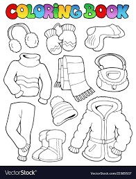 Coloring Book Winter Apparel 1 Vector Illustration Download A Free Preview Or High Quality Adobe Illustr Coloring Pages Winter Coloring Books Coloring Pages
