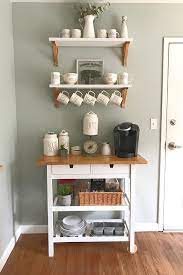 أجمل 20 تصميم لـ ركن القهوة كوفي كورنر وكوفي بار منزلي هذا العام ديكورات أرابيا home coffee stations coffee bar home coffee decor kitchen
