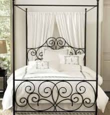 Black Metal 4 Poster Bed Wrought Iron Canopy Bed Babycenter Iron Canopy Bed Queen Canopy Bed Simple Bedroom
