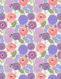 Bee Kind Fabric Allium Poppies Light Sage Empress Mills Flower Background Wallpaper Trendy Wallpaper Pattern Floral Wallpaper