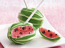 Watermelon Pops Recipe Watermelon Cake Pops Watermelon Cake Watermelon Pops