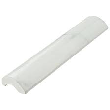 White ceramic bullnose wall tile. Elitetile Classico Carrara 6 X 1 3 Glossy Ceramic Bullnose Tile Trim In White Gray Wayfair