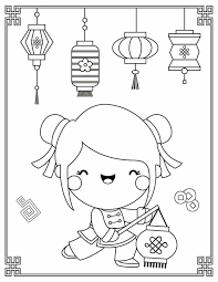 Chinese new year coloring pages are a fun way for kids of all ages to develop creativity, focus, motor skills and color recognition. Chinese New Year Printables Free Colouring Pages Word Search Bingo