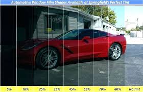 window tint shades car chart different of for your