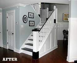 Interior Design Ideas Black Trim For A New Rockstar Look Stair Remodel Painted Wood Stairs Home