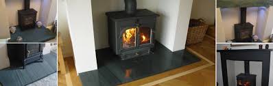 When in use, the bucket should be placed on hearth, stone, slate, or brick, as the steel construction insulates the heat, but the surface area will still be hot. Slate Stone Fire Surrounds Hearths In Cumbria The Lake District