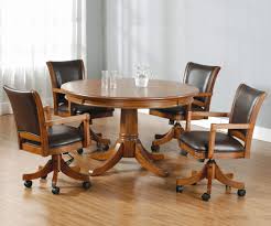 $275 solid oak 6 person kitchen dinette set w/ 6 chairs on wheels?? Kitchen Dining Chairs With Casters Wheels You Ll Love In 2021 Wayfair