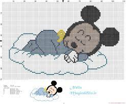 Maybe you would like to learn more about one of these? Baby Mickey Mouse Sleeping On Cloud Free Cross Stitch Patterns Simple Unique Alphabets Baby