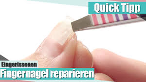 quick tipp eingerissener fingernagel reparieren anielas fimo youtube