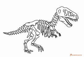 Dinosaurier skelett malvorlage coloring and malvorlagan. Dinosaur Skeleton Coloring Page Leversetdujourfo Baby T Rex Pages Of To Bones Dinosaur Coloring Skeleton Coloring Pages Dinosaur Coloring Pages